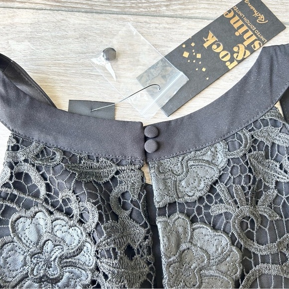 NWT Rock & Shine Black Lace Halter Neck Flared  Dress - Picture 15 of 15